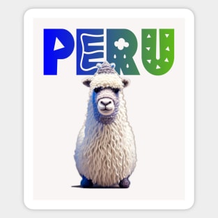 Alpaca Peru Sticker